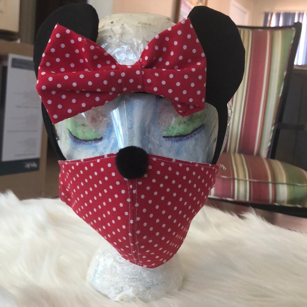 Kids face mask covers mouth and eyes.